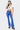 Luna Faux Leather Mid Rise Flared Jeans