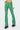 Luna Faux Leather Mid Rise Flared Jeans