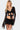 Indigo Tie Front Mesh Crop Top