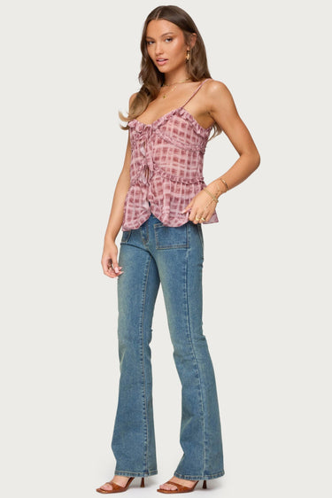 Mattea Low Rise Flared Jeans