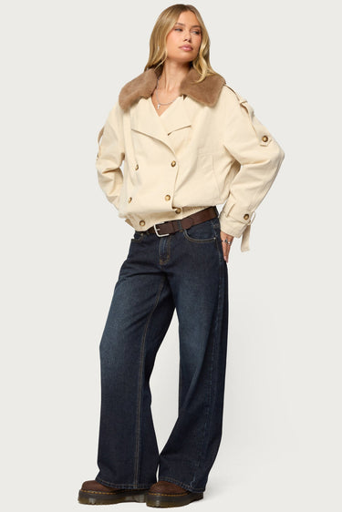 Raelynn Washed Low Rise Baggy Jeans