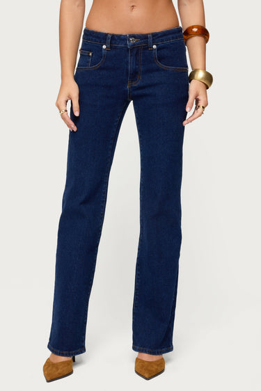 Jemima Low Rise Straight Leg Jeans