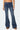 Contrast Stitch Low Rise Flared Jeans