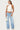 Tera Striped Low Rise Straight Leg Jeans