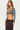Meira Striped Knit Wrap Crop Top