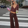 Wide Leg Foldover Pants
