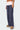 Wide Leg Contrast Foldover Pants