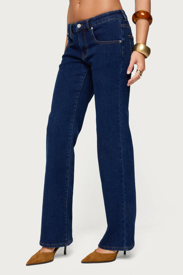 Jemima Low Rise Straight Leg Jeans