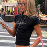 Edikted Icon Rhinestone T Shirt
