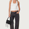 Petite Raelynn Washed Low Rise Baggy Jeans