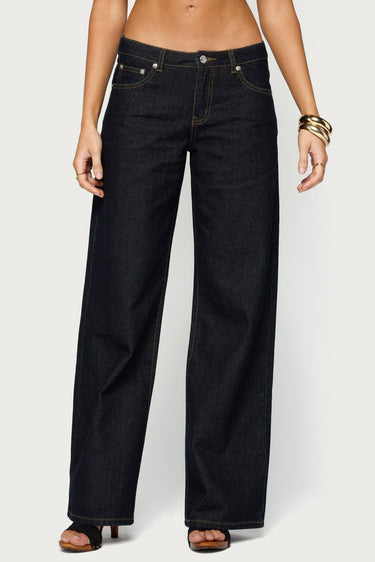 Tall Raelynn Washed Low Rise Baggy Jeans
