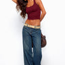 Raelynn Washed Low Rise Baggy Jeans