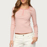 Roma Striped Henley Top