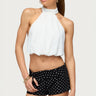 Senya High Neck Bubble Halter Top