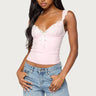 Troya Contrast Lacey Top