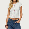 Cary Mixed Button Up T Shirt