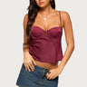 Hessa Satin Effect Cupped Top