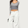 Petite Raelynn Washed Low Rise Baggy Jeans