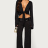 Moni Low Rise Foldover Sequin Pants